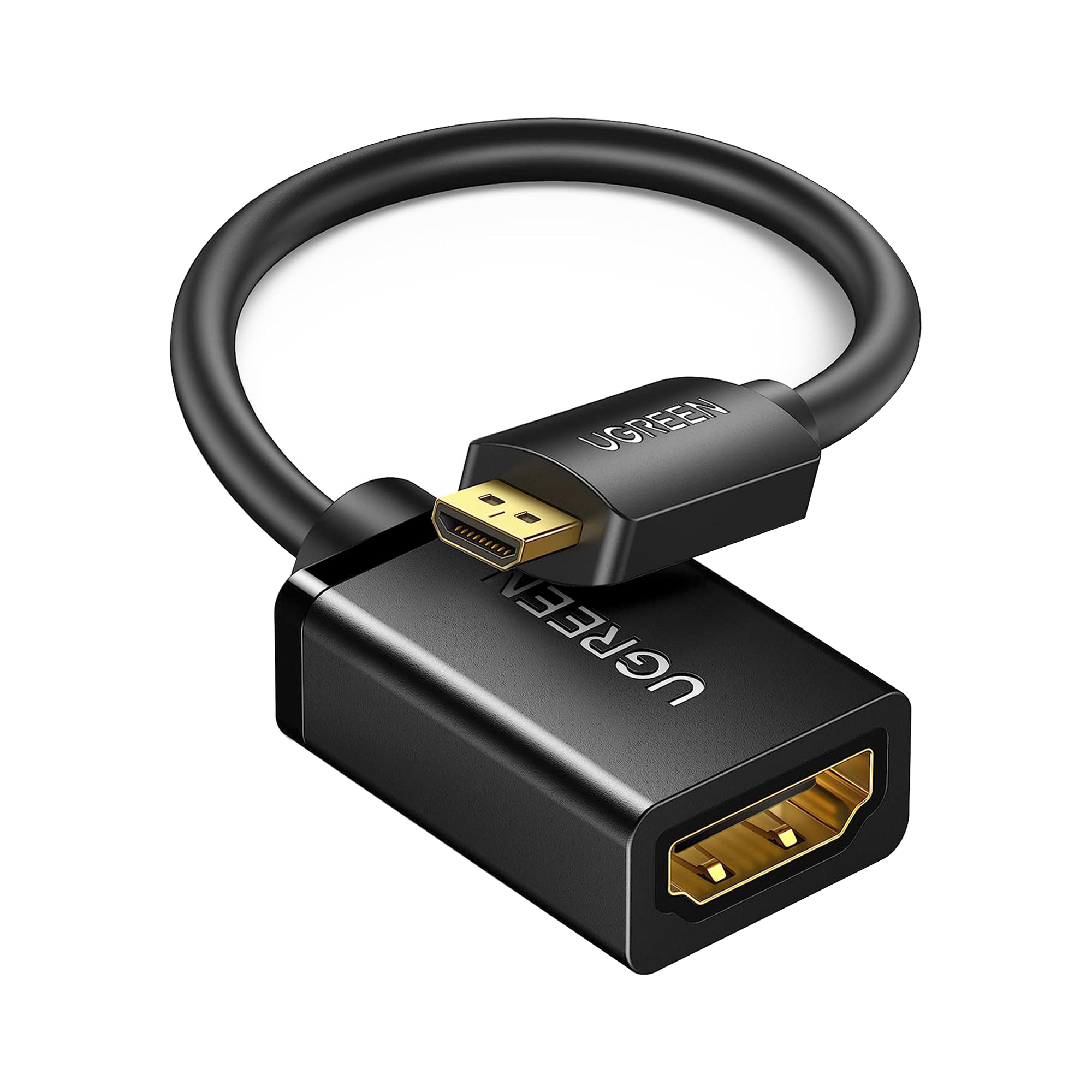 Adaptador Micro HDMI a HDMI (HDMI Tipo D)   / 18Gbps / 4K@60Hz / HDR /  Tecnología 3D / ARC / Carcasa PC+ABS / HDCP/ Longitud de 22 cm