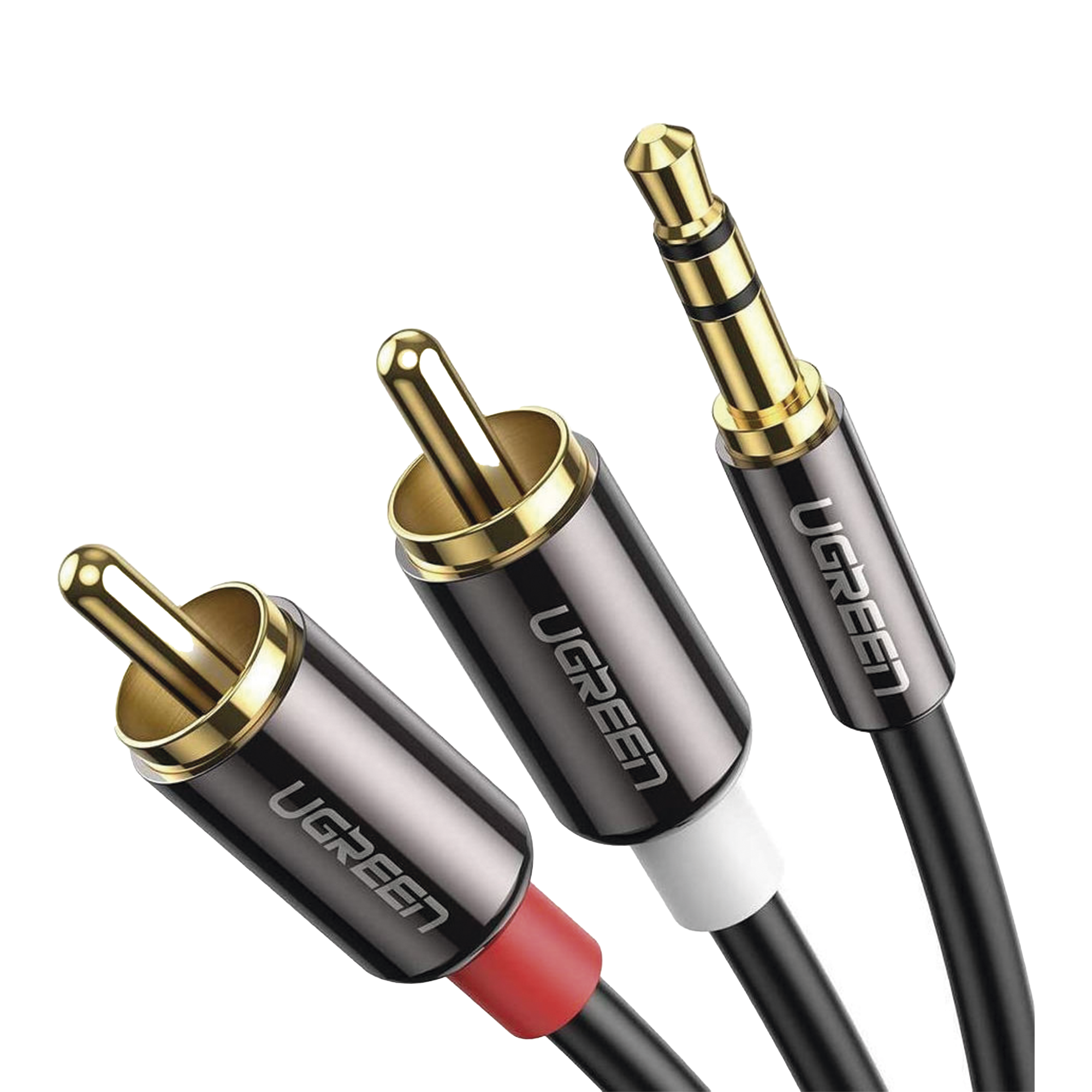 Cable Audio Premium Jack 3.5mm a 2 RCA / 10 Metros / Flexible / Doble Blindaje / Transferencia de Audio sin Pérdidas / Caja de Aleación de Cobre / Amplia Compatibilidad / Diseño Duradero.