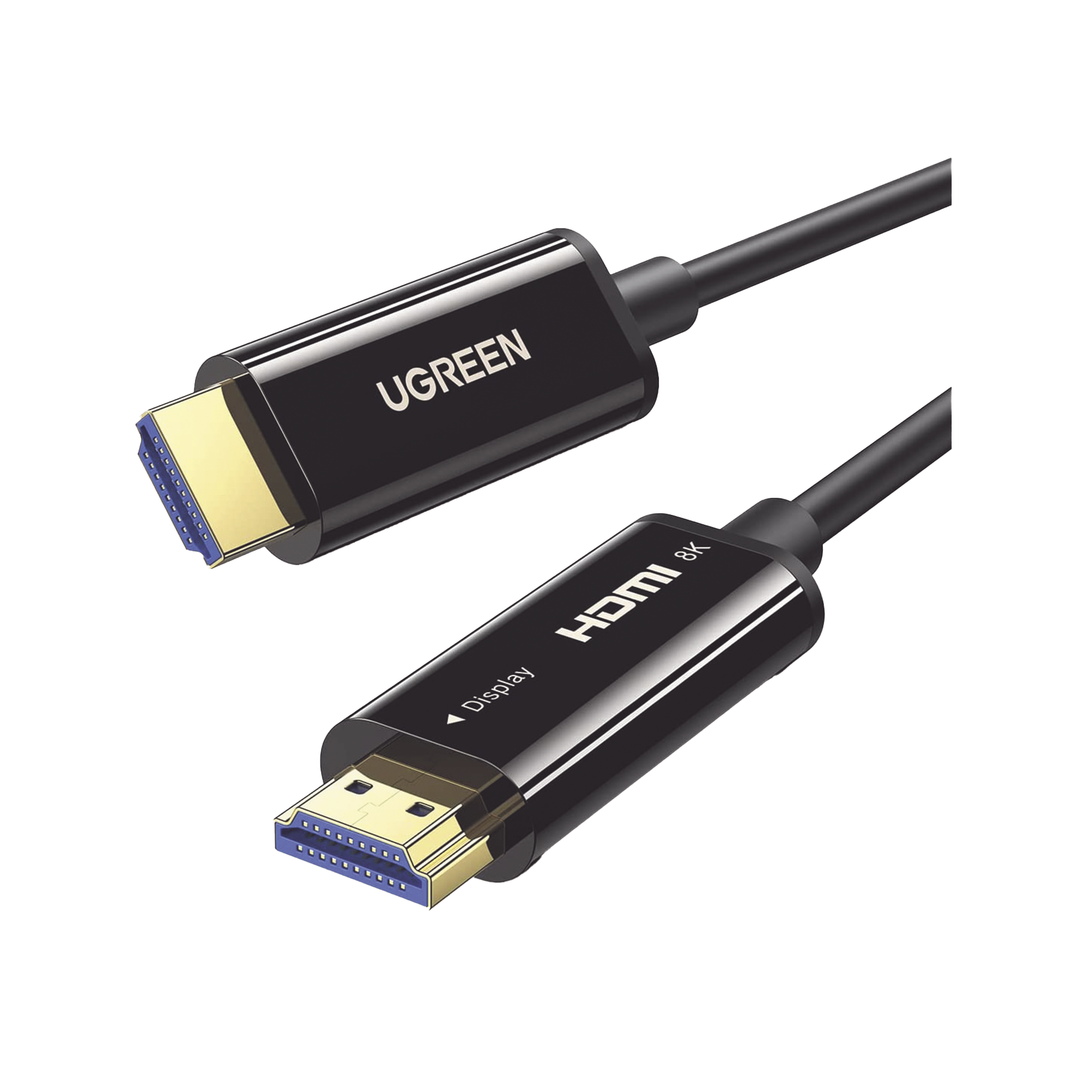 Cable HDMI de 30 Metros por Fibra Óptica 8K@60Hz / Fibra de 4 núcleos + Cobre estañado de 7 núcleos / Compatible con HDMI 2.1 / Alta velocidad 18 Gbps / 3D / HDR / Caja de Aleacion Zinc / Premium