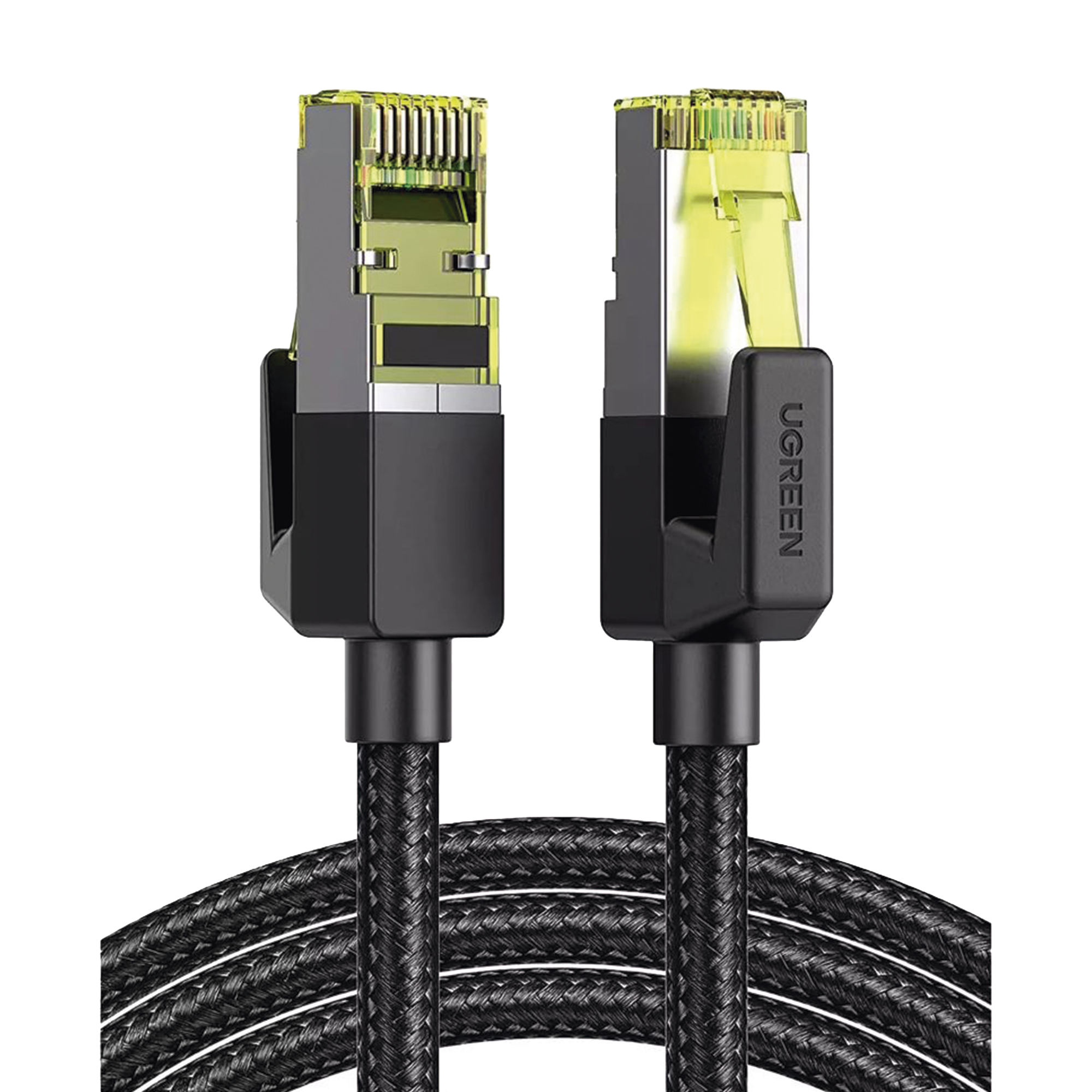 Cable Ethernet Cat7 CLASS?F/FTP Redondo con Malla de Nylon 2 Metros