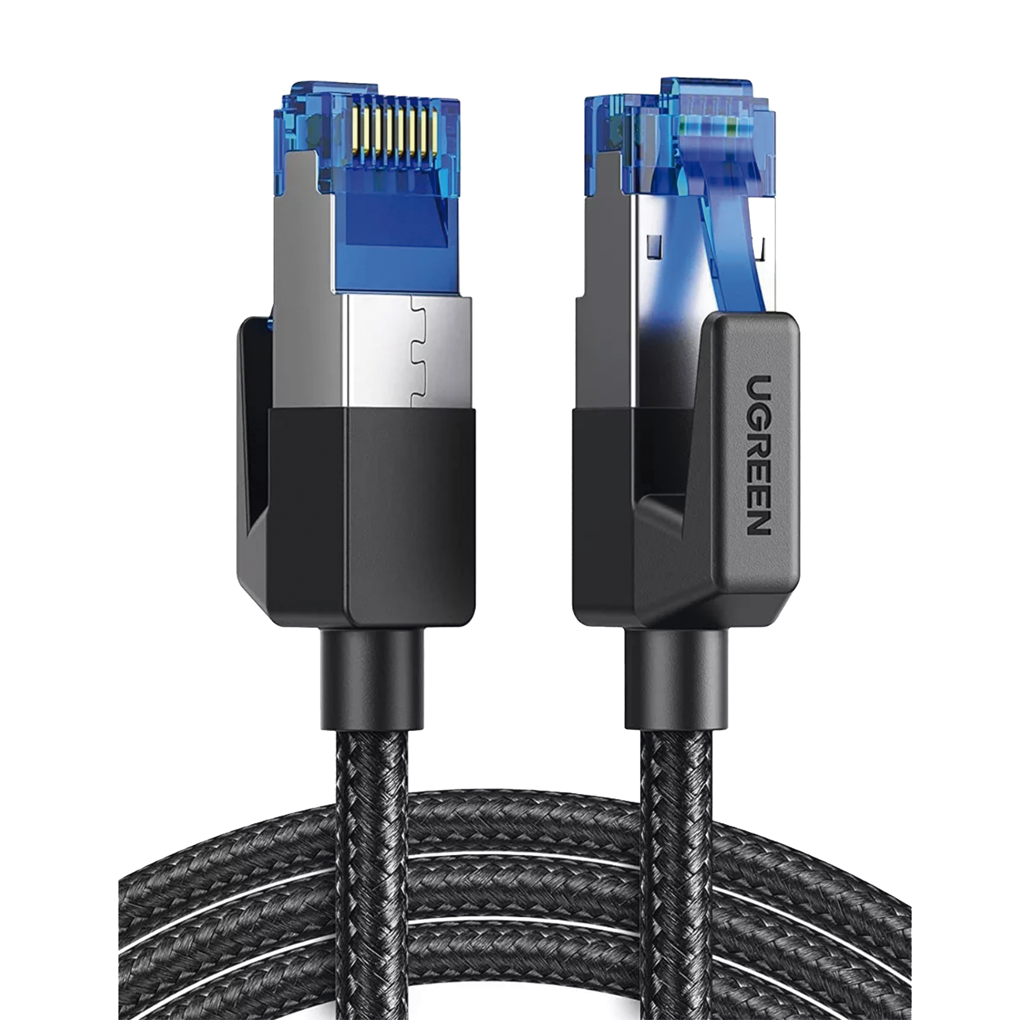 Cable Ethernet Cat8 CLASS?F/FTP Redondo con Malla de Nylon 5 Metros