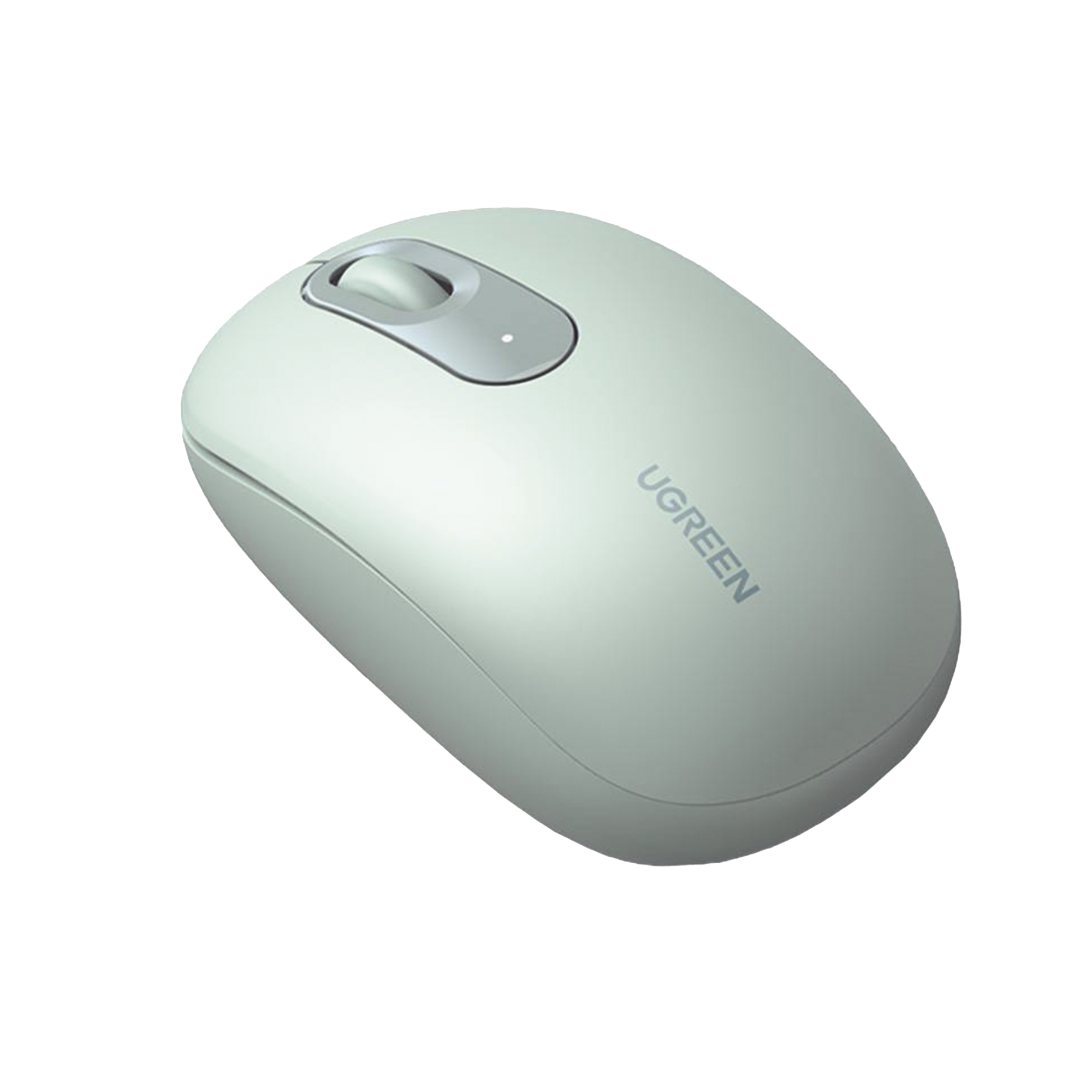 Mouse Inalámbrico 2.4G 800/1200/1600/2400 DPI / Función de 3 botones / Alcance 10m / Silencioso / Ergonómico / Anti-caída y Anti-interferencias / Color Verde / Batería Alcalina AA (incluida).