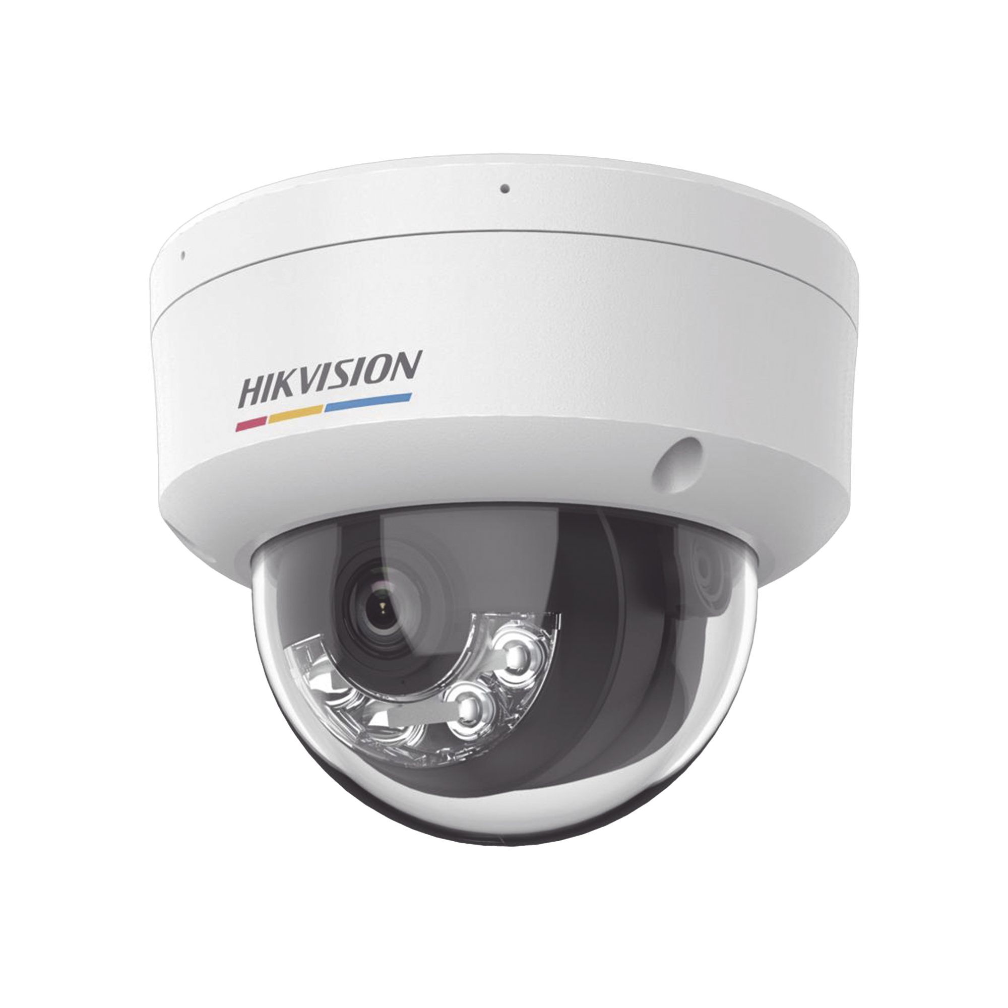 [Dual Light + ColorVu] Domo IP 2 Megapixel / Lente 2.8 mm / 30 mts IR + 30 mts Luz Blanca / Micrófono Integrado / ACUSENSE Lite / Exterior IP67 / IK08 / WDR 120 dB / PoE / Micro SD / ONVIF