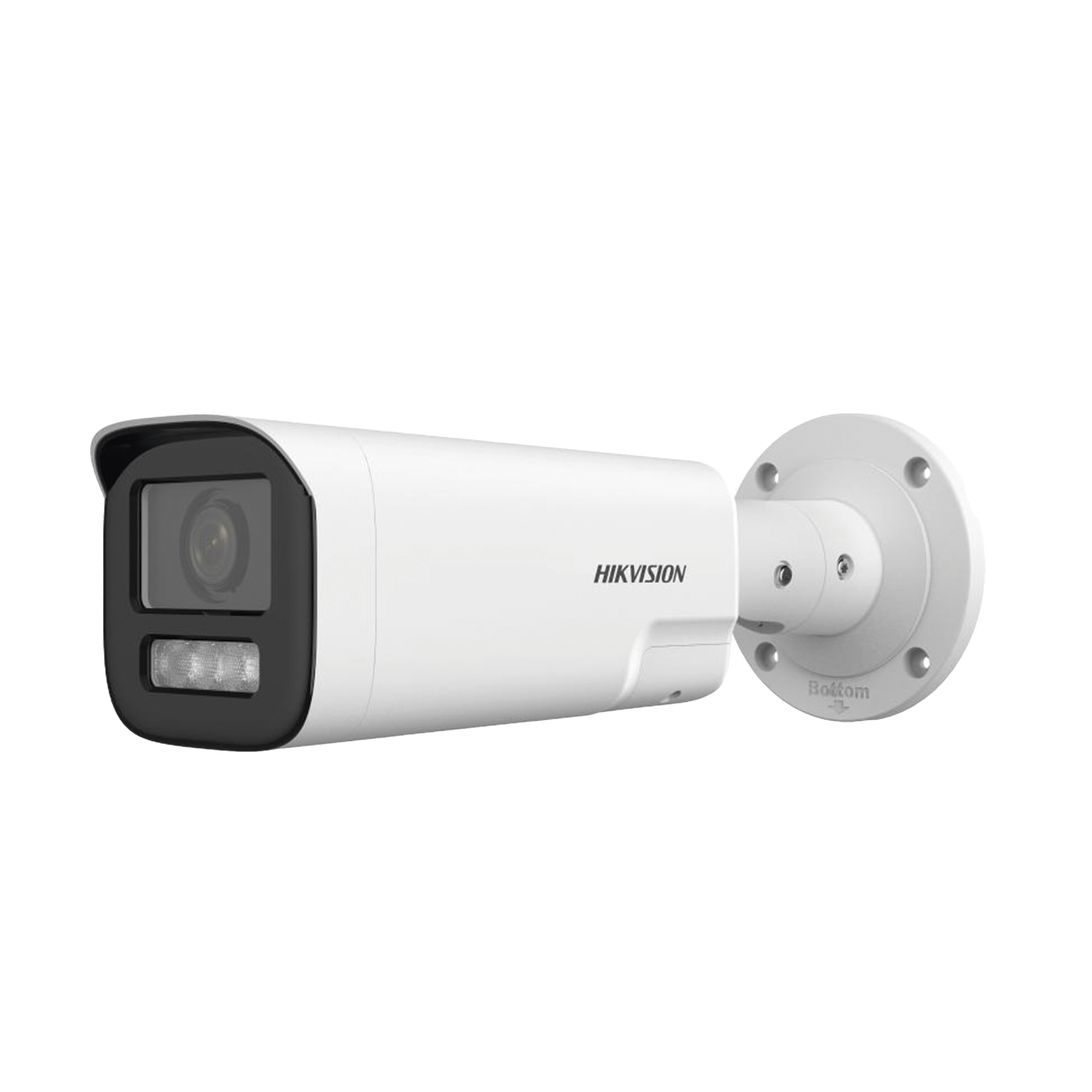 Bala IP 4 Megapíxel / Lente Mot. 2.8 a 12 mm / Dual Light (50 mts IR + 50 mts Luz Blanca) / ACUSENSE Lite / Audio de Dos Vías /  Luz Intermitente y Alerta de Audio / Exterior IP67 / WDR 120 dB / PoE / ONVIF / Micro SD