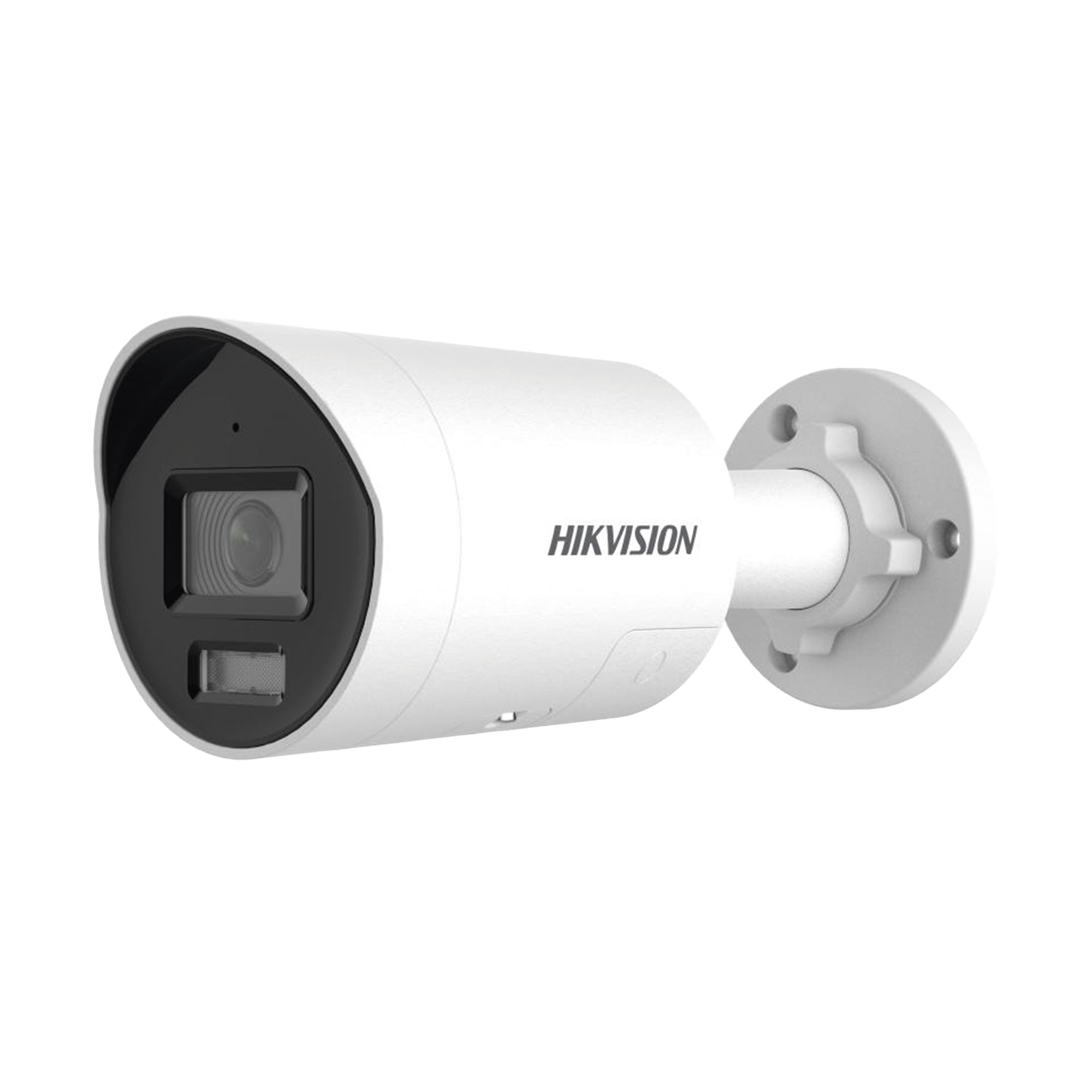 [Dual Light + ColorVu] Bala IP 8 Megapixel (4K) / Lente 2.8 mm / 40 mts IR + 40 mts Luz Blanca / Exterior IP67 / Luz Intermitente y Alerta de Audio / Micrófono Integrado / ACUSENSE (Filtro de Falsas Alarmas) / Metal / ACUSEARCH