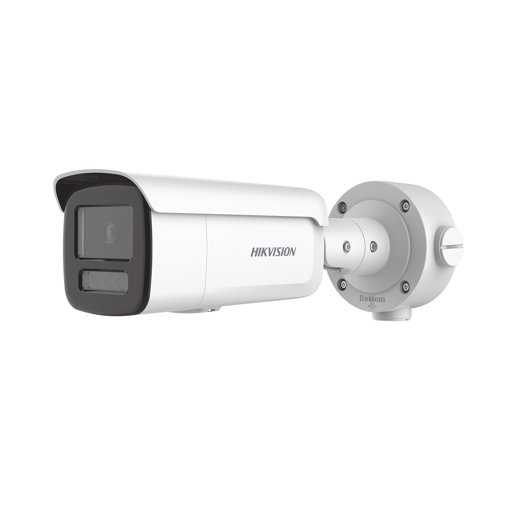 Bala IP 4 Megapixel / Lente 4 mm / Dual Light (60 mts IR + 60 mts Luz Blanca ) / Darkfighter S / Exterior IP67  / WDR 130 dB / 4 Analíticos: AcuSense, Deteccion Facial, Conteo de Personas por Cruce y Zona