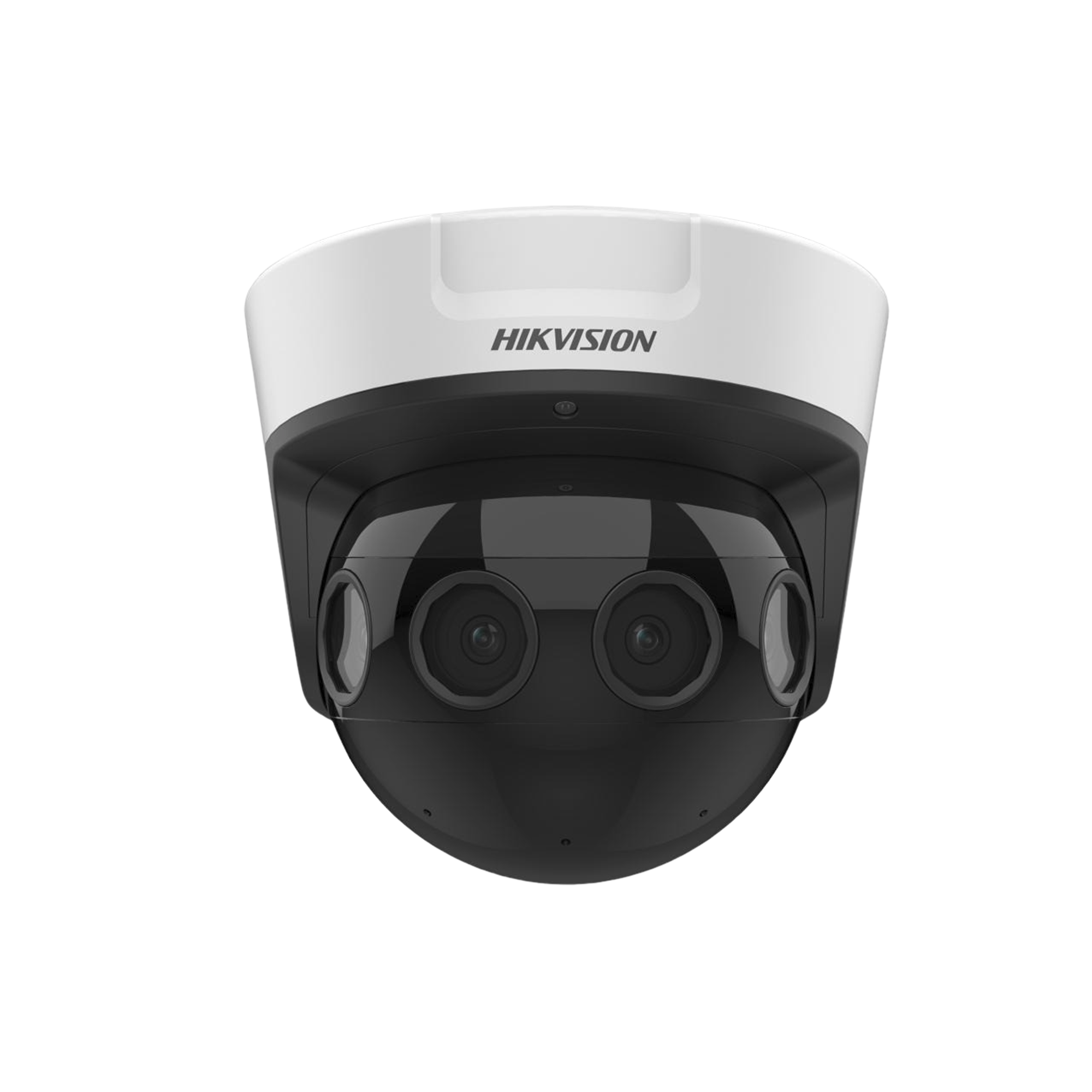 PanoVu Series / Vista Panorámica 180° / 8 Megapixel en Total / 4 Lentes 2.8 mm (2 Megapixel) / 20 mts IR EXIR / Exterior IP67 / IK10 / 12 Vcc / PoE+ / MicroSD