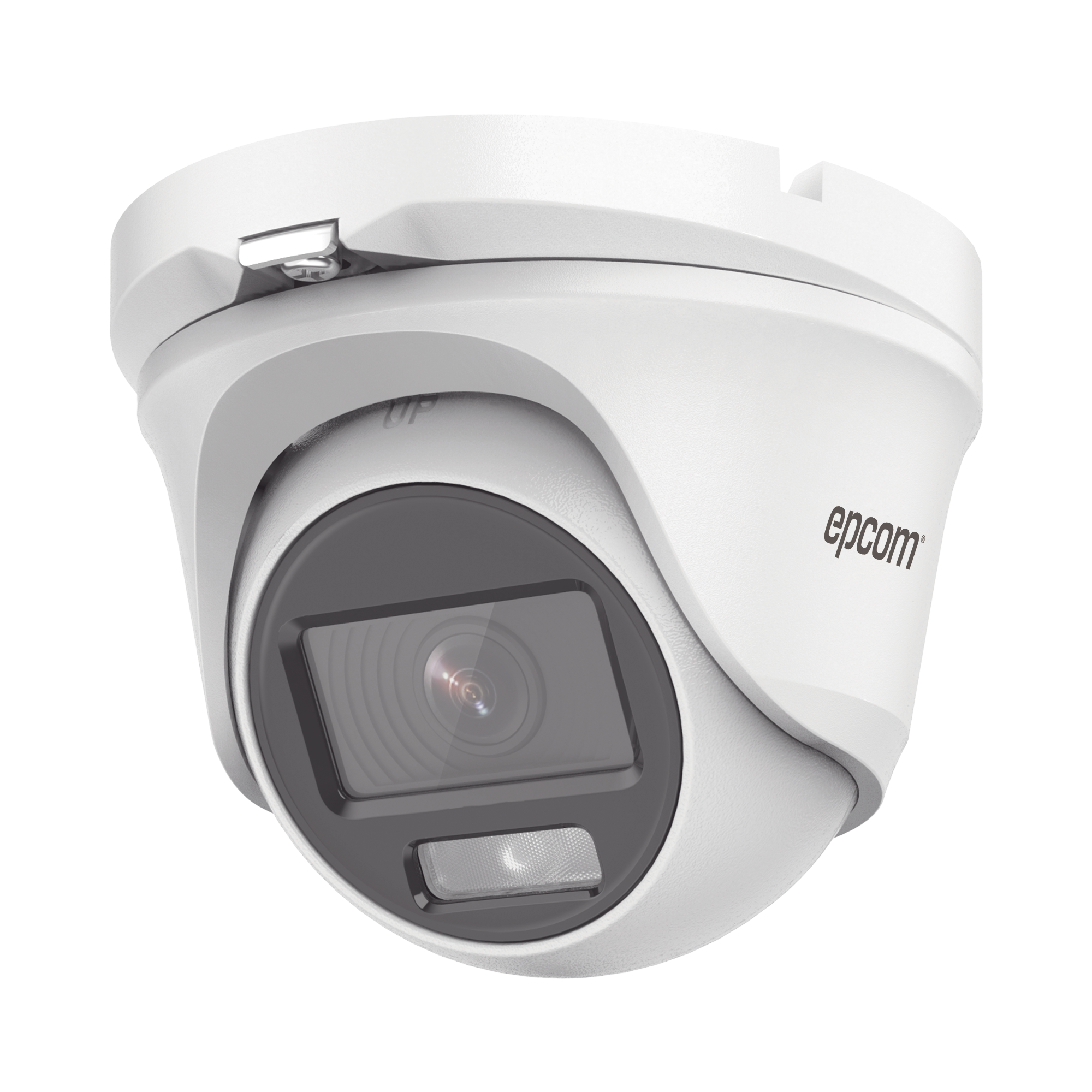 [ColorVu] Eyeball TURBOHD 2 Megapíxel (1080p) / Lente 2.8 mm / Microfono Integrado / Imagen a Color 24/7 / METAL / Luz Blanca 20 mts / Exterior IP66 / TVI-AHD-CVI-CVBS / dWDR