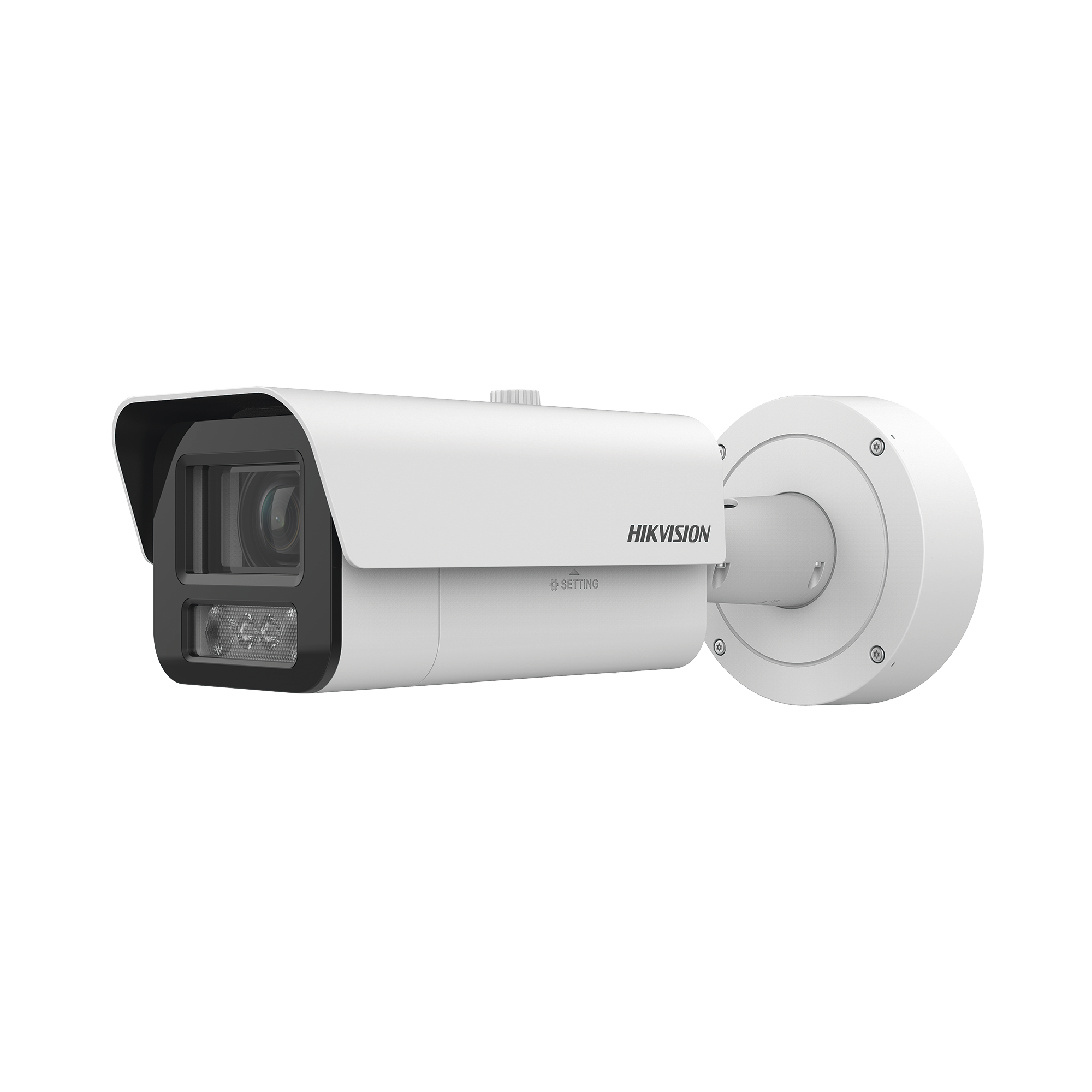 Bala IP 4 Megapixel / Lente Mot. 2.8 - 12 mm / Luz Dual (IR y Luz Blanca) / Reconocimiento Facial / Heat Map / ACUSENSE / Metadata / IK10 / IP67 / WDR 140 dB / DeepinView