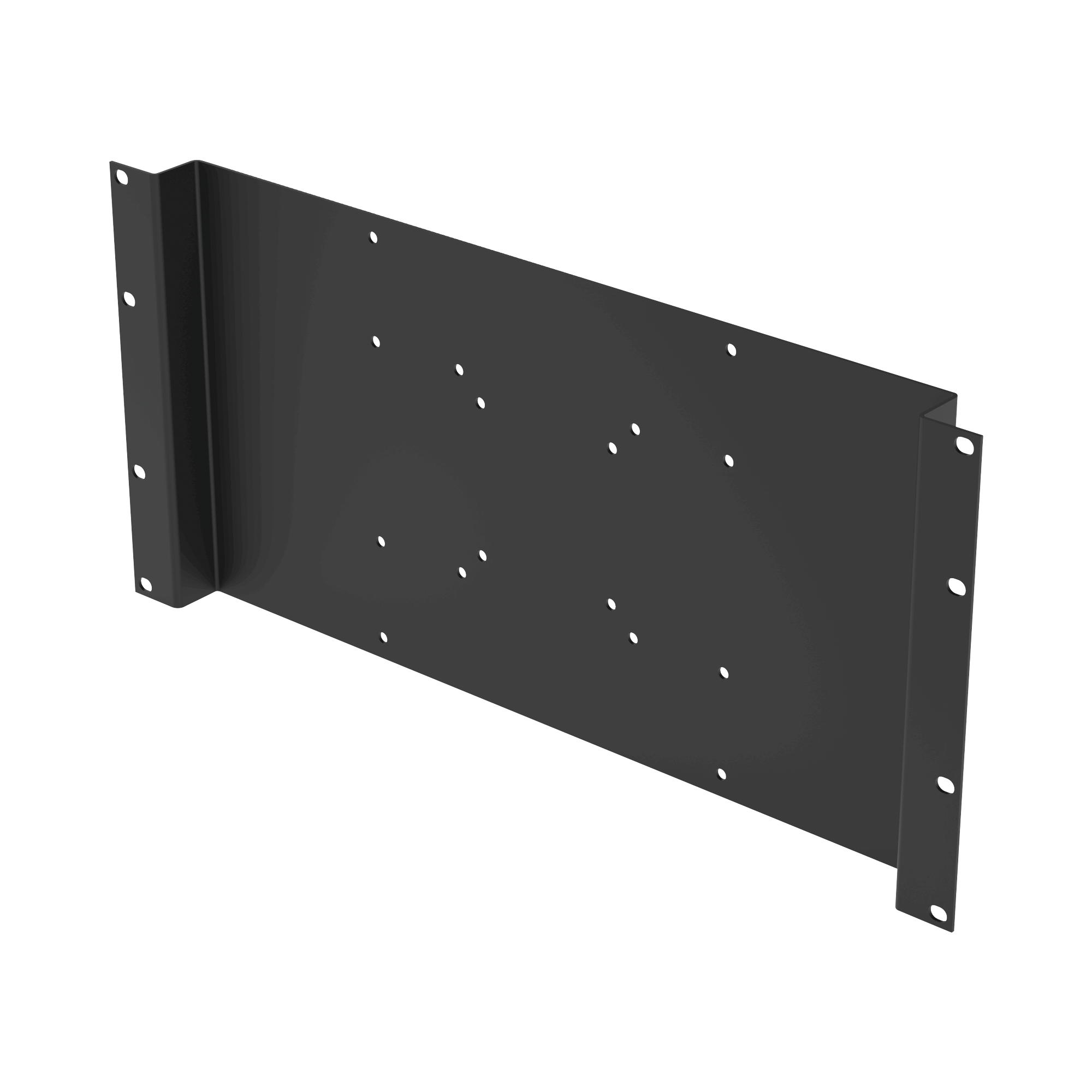 Montaje para Monitor VESA 75x75 hasta 200x200. Compatible con rack 19