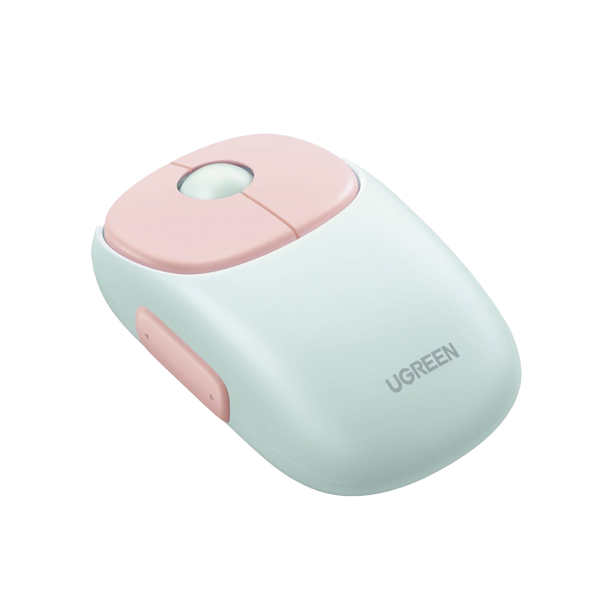 Mouse Inalámbrico FUN? / Recargable / 2.4G & Bluetooth / 4 Niveles de DPI / Clic Silencioso / Ergonómico / 5 Botones / Compatible con Windows, macOS 10.5, Android iOS Linux y Chrome OS / Color Rosa