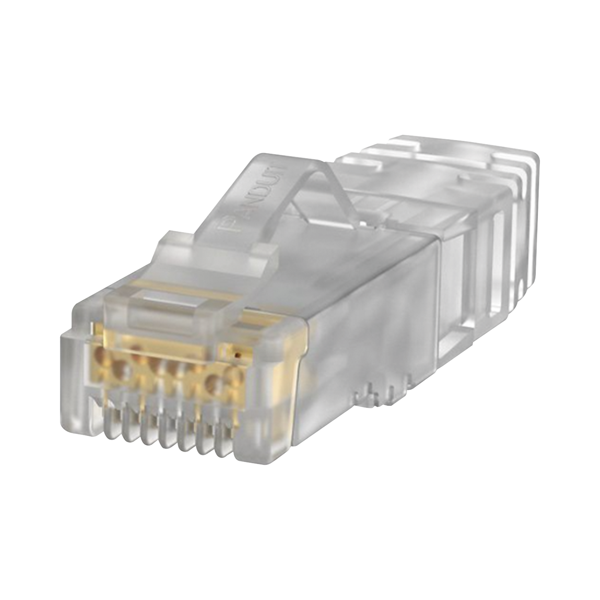 Plug RJ45 Cat6A, Para Cable UTP de Calibre 26 AWG, Chapado en Oro de 50 micras, Paquete de 100 piezas