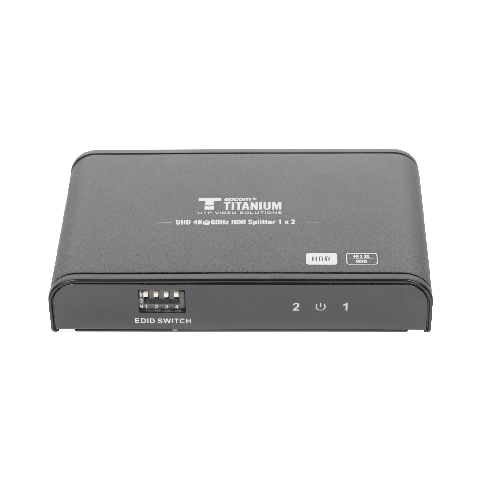 Divisor (Splitter) HDMI 4K de 1 Entrada a 2 Salidas (Simultaneas) / Soporta 4K×2K / Ajuste de resoluciones EDID / HDR / HDMI 2.0 /  HDCP 2.2  / Soporta formatos de Audio Dolby Digital / Longitud del cable de entrada y salida ≤10m.