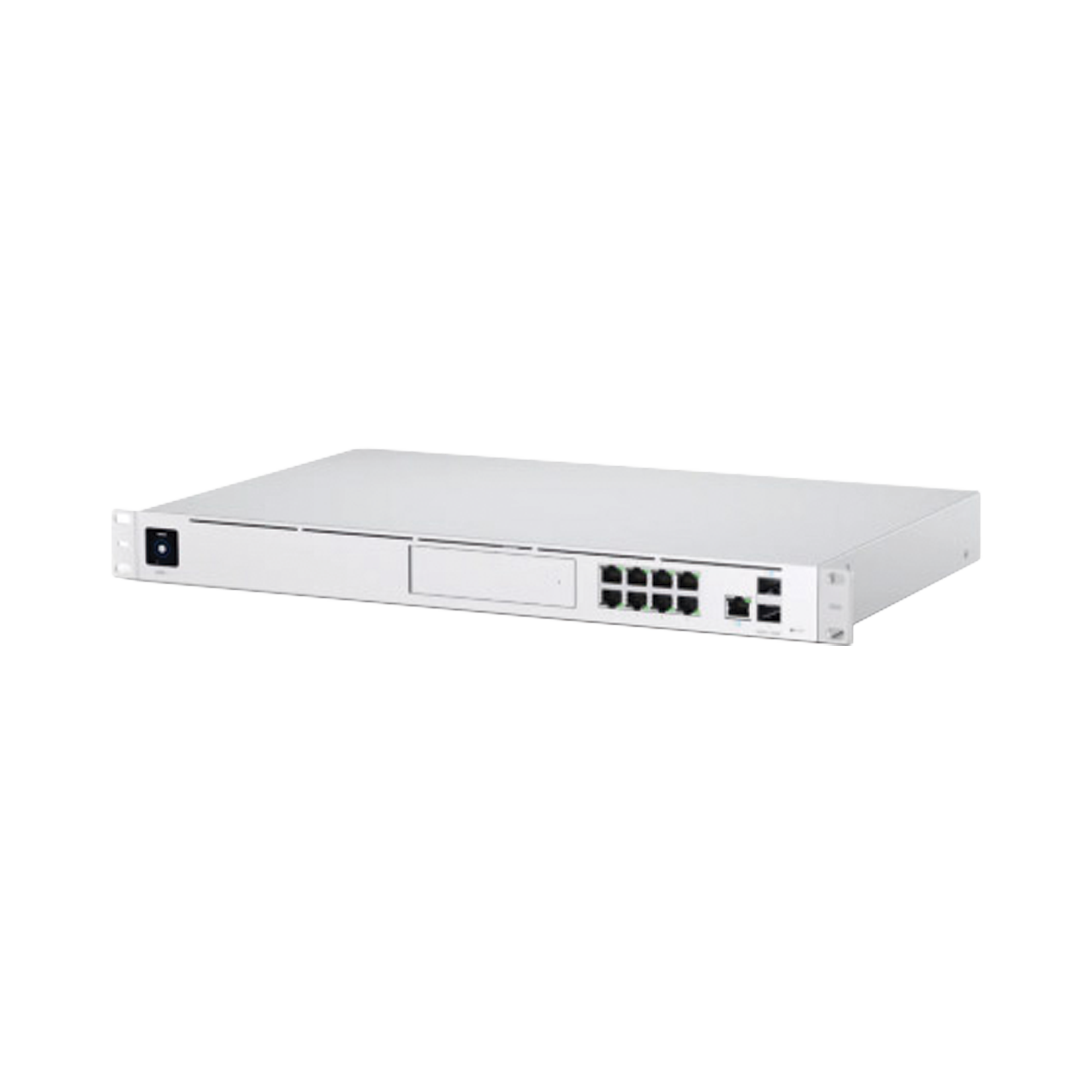 UniFi OS Console: Dream Machine Pro, con 1 puerto WAN Gigabit RJ45, 1 puerto WAN 10G SFP+ / 8 puertos LAN Gigabit RJ-45, y una bahía de HDD 3.5