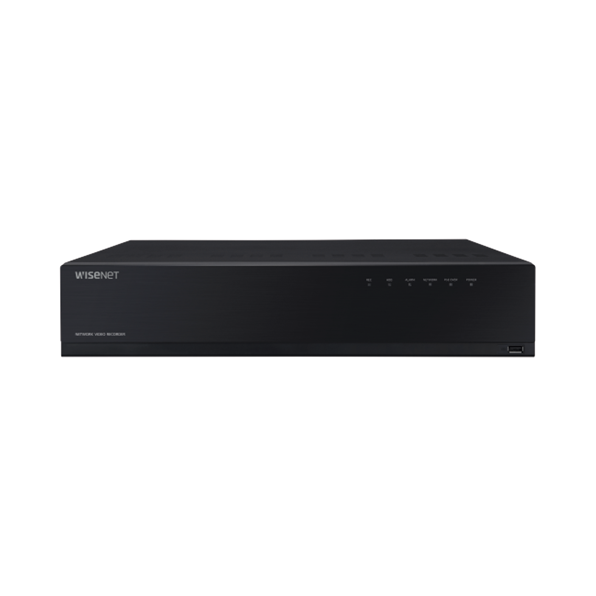 NVR de 12 Megapíxel con Wisenet Wave Embebido / Incluye 4 Licencias / 8TB Incluidos / 16 canales / 16 puertos PoE+ / H.265 & WiseStream / E/S de alarma