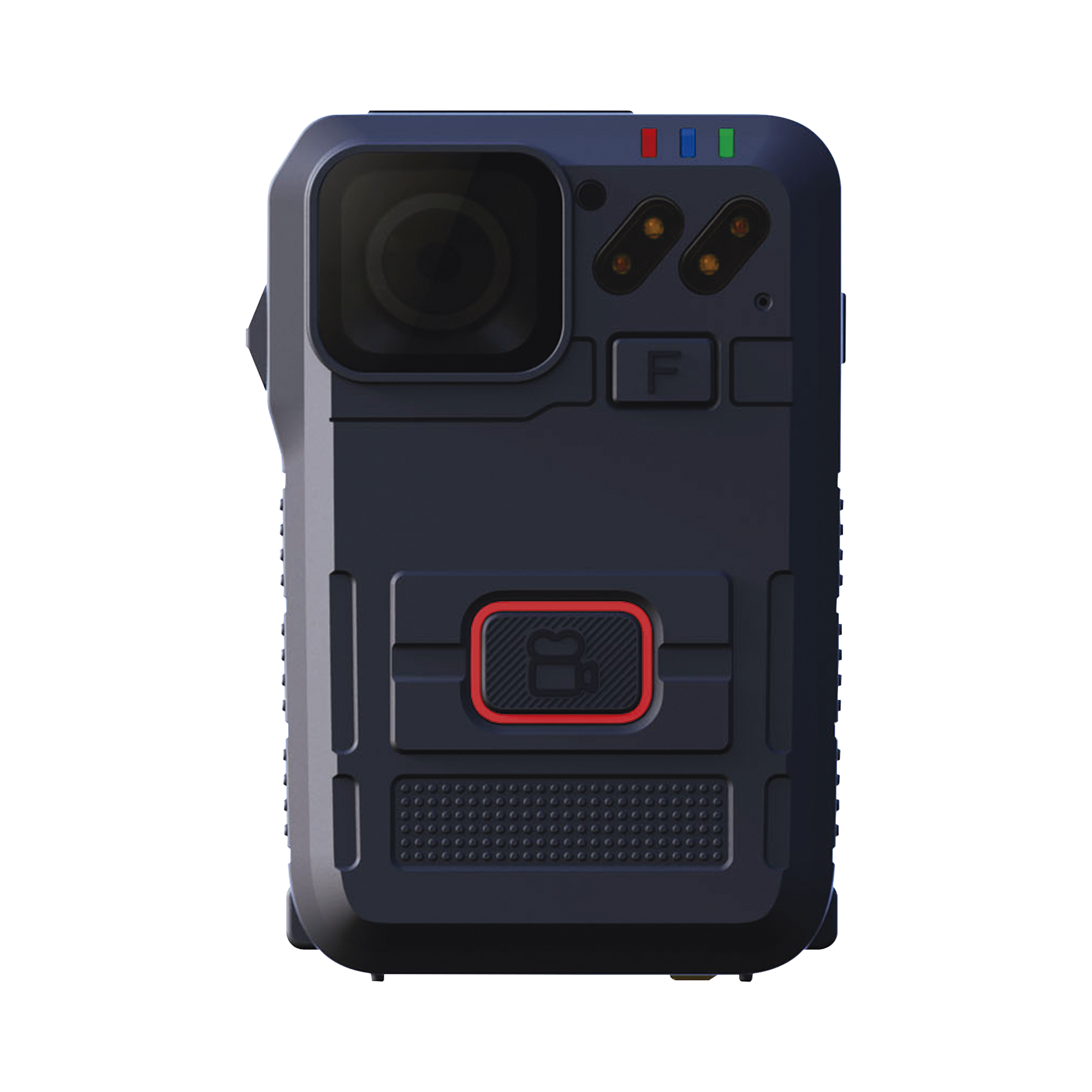 Body Camera para Seguridad, Video Full HD, Descarga de Vídeo automática con estación, Pantalla TFT con indicador de batería y memoria.